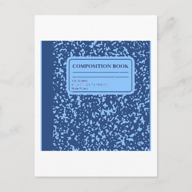 Postal Libro de composición/profesor-alumno (Anverso)