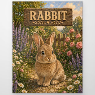 Postal Libro de Cuentos de Bebé Conejo Lindo Animal de Gu