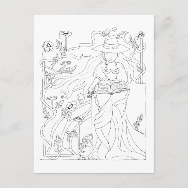 Postal Libro de deletreo (Anverso)