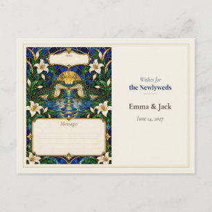 Postal Libro de Deseos de Boda de Caimán