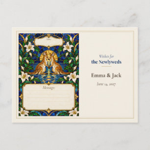 Postal Libro de Deseos de Boda de Canguro