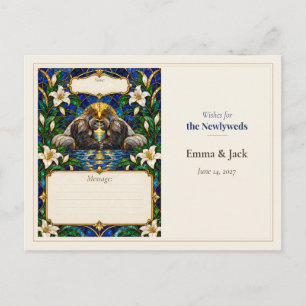 Postal Libro de Deseos de Boda de Gorila