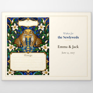 Postal Libro de Deseos de Boda de Jaguar
