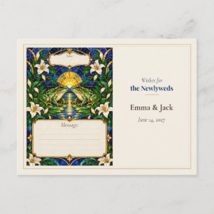 Postal Libro de Deseos de Boda de Rana