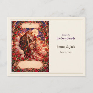 Postal Libro de Deseos de Boda Kitsune