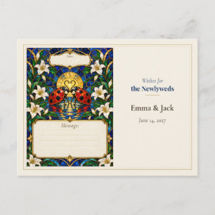 Postal Libro de Deseos de Invitados de Boda de Mariquita