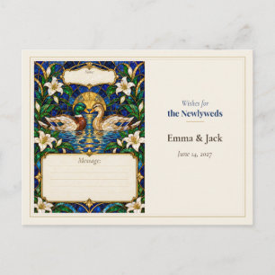 Postal Libro de Deseos de Invitados de Boda de Pato