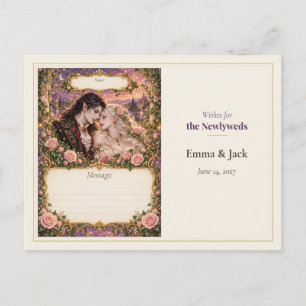 Postal Libro de Deseos de Invitados de Boda de Vampiros