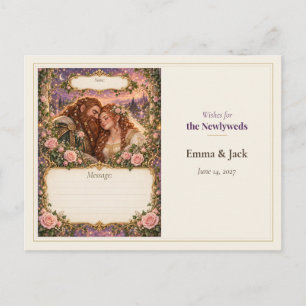Postal Libro de Deseos de Invitados de Boda Enano