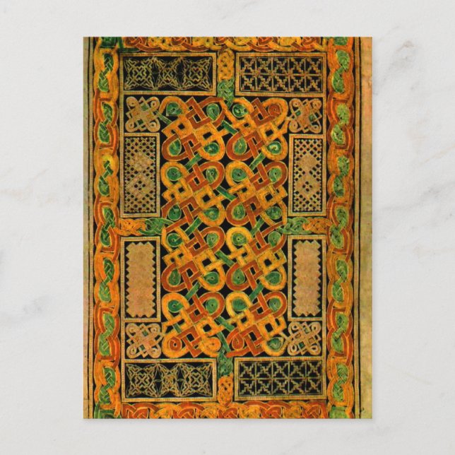 Postal Libro de Durrow (Anverso)