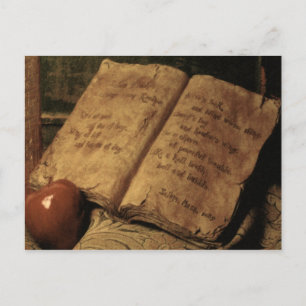 Postal Libro de halloween de pociones ~ Postcard