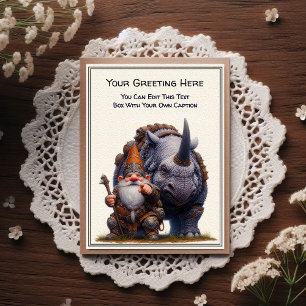 Postal Libro de historias de Gnomo para cualquier ocasión