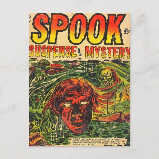Postal Libro de historietas de Spook (Anverso)