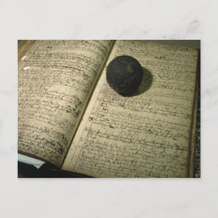 Postal Libro de inscripción del momento de la batalla