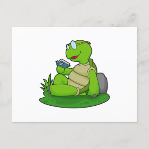 Postal Libro de lectura de tortugas