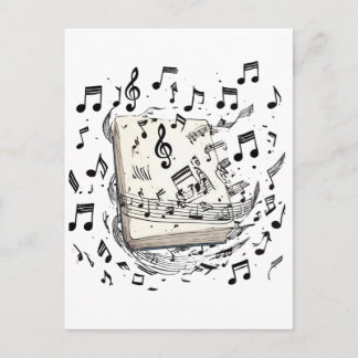 Postal Libro de Partituras de Música Clásica