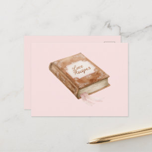 Postal Libro de Recetas de Amor