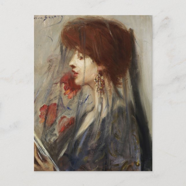 Postal Libro de sueños de Alice Pike Barney (Anverso)