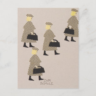 Postal Libro Koloman Moser-Picture para la sobrina de Dit