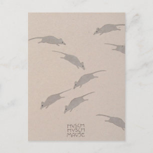 Postal Libro Koloman Moser-Picture para la sobrina de Dit