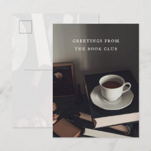 Postal Libro vintage de Dark Academia