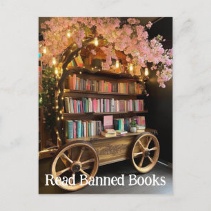 Postal Libro Wagon Leer Libros Prohibidos