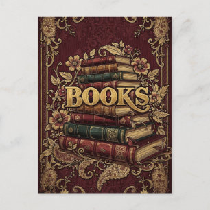 Postal Libros Amantes De Los Libros Escritores Lectores B