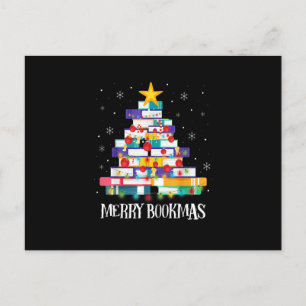 Postal Libros bibliotecarios Lover Libros Árbol de Navida