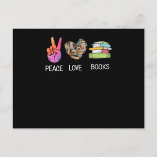 Postal Libros de amor por la paz