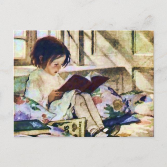 Postal Libros de imágenes en invierno (Anverso)