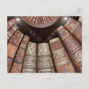 Postal Libros de la biblioteca