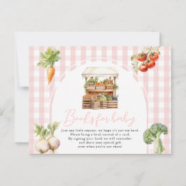 Postal Libros de mercado frescos rosas de producción loca