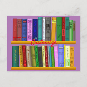 Postal Libros en estantes Thunder_Cove