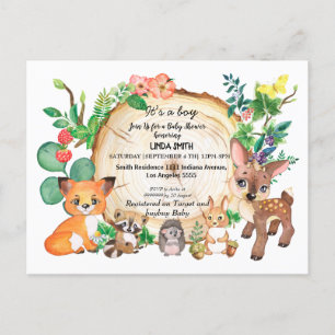 Postal Libros infantiles sobre bosques y plantas forestal