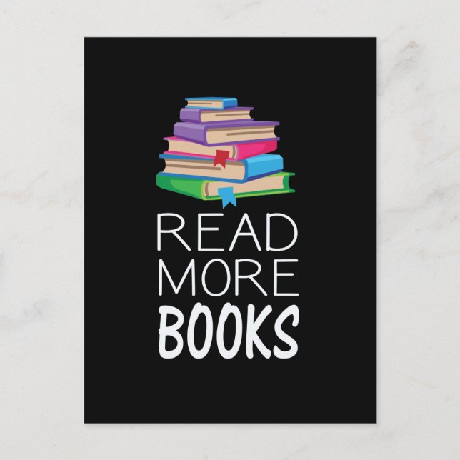Postal Libros - Leer Más Libros (Anverso)
