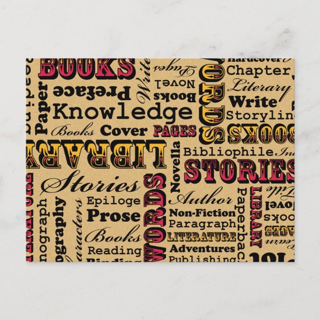 Postal Libros Libros Libros Libros! (Anverso)