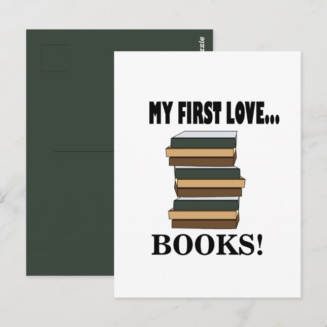 Postal Libros Mi Primer Amor Libros  (Anverso / Reverso)