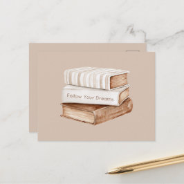 Postal Libros Sigue Tus Sueños