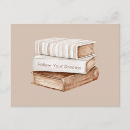 Postal Libros Sigue Tus Sueños