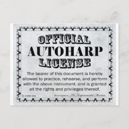 Postal Licencia Autoharp