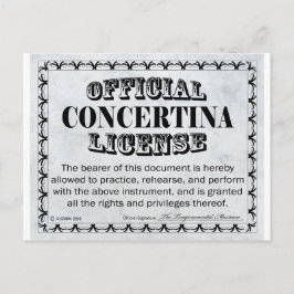 Postal Licencia Concertina