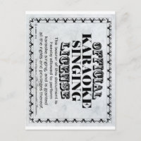 Licencia de canto de Karaoke