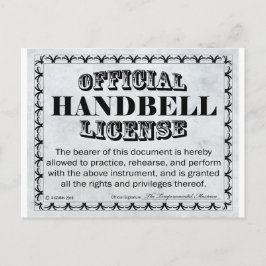Postal Licencia de Handbell