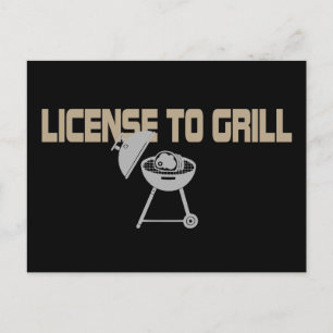 Postal Licencia para Grill