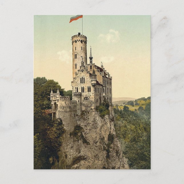 Postal Lichtenstein Castle Wurtemburg, Alemania (Anverso)