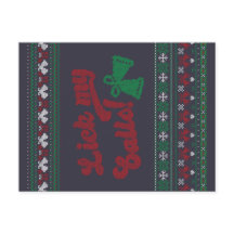 Lick verde rojo mis bolas Navidades feos