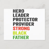 Líder Heroe Protector Proveedor Padre Negro Fuerte