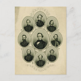 Postal Líderes del Sur de la Guerra Civil