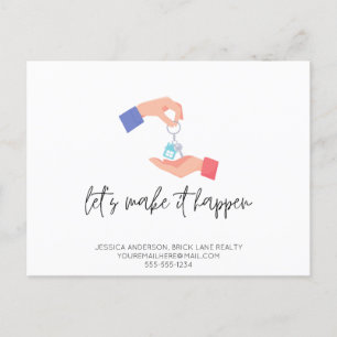 Postal Líderes promocionales de clientes inmobiliarios