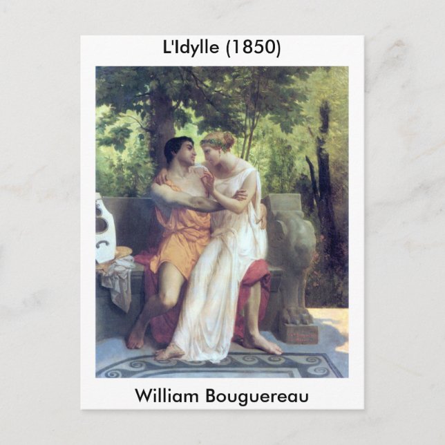 Postal L'Idylle (1850) (Anverso)
